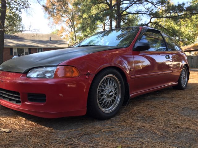 1992 milano red Honda Civic Hatchback