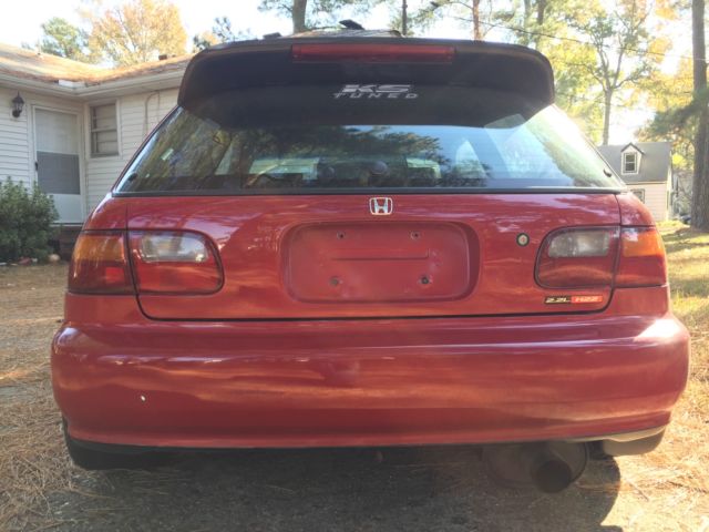 1992 milano red Honda Civic Hatchback