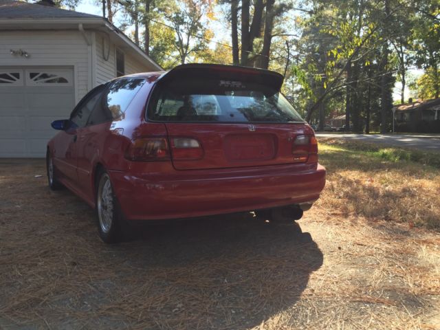 1992 milano red Honda Civic Hatchback