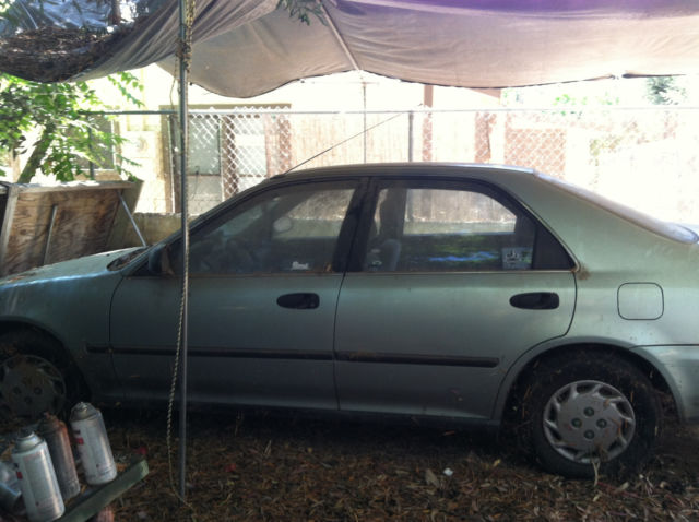 1992 Green Honda Civic Sedan