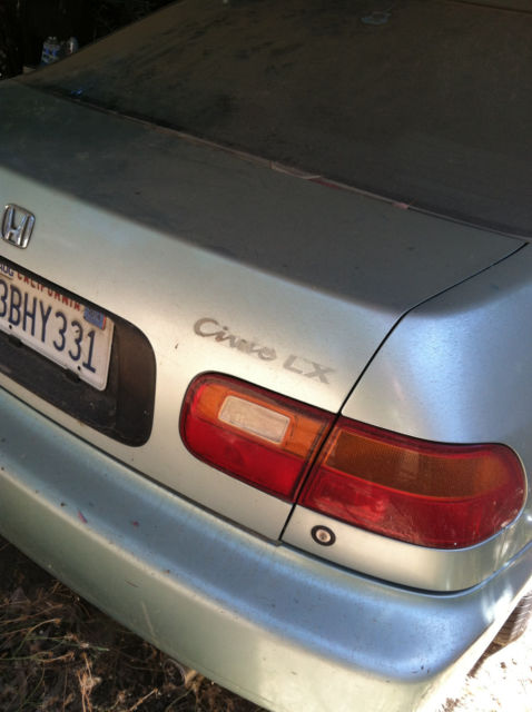 1992 Green Honda Civic Sedan