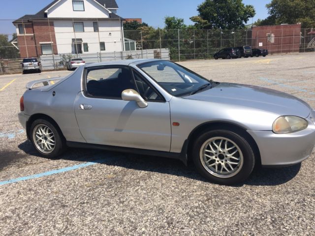 1992 Silver Honda Del Sol Convertible
