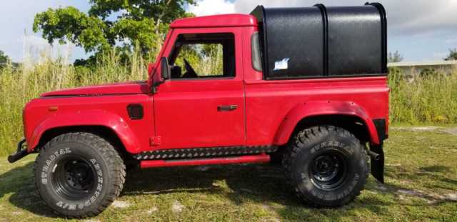 1980 Red Land Rover Defender Cab & Chassis