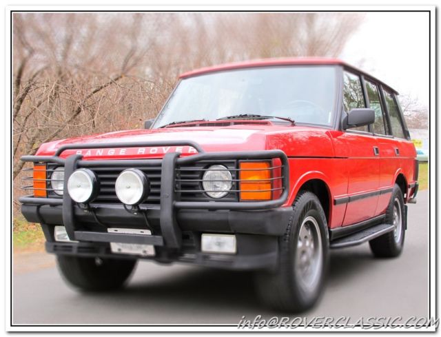 1992 Red Land Rover Range Rover SUV