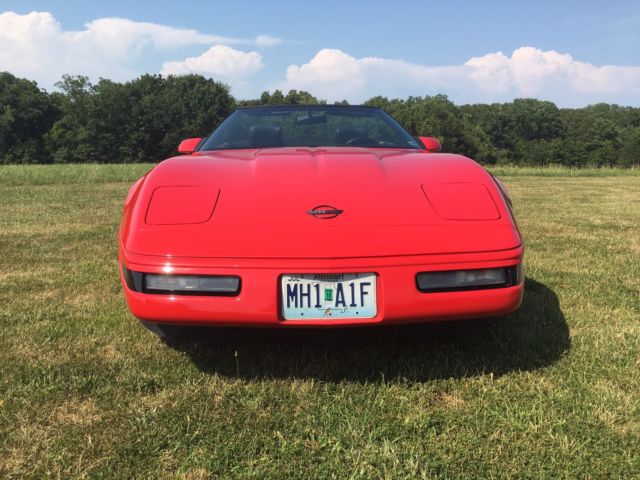 1992 Red Chevrolet Corvette Convertible