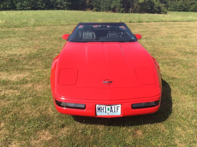 1992 Red Chevrolet Corvette Convertible