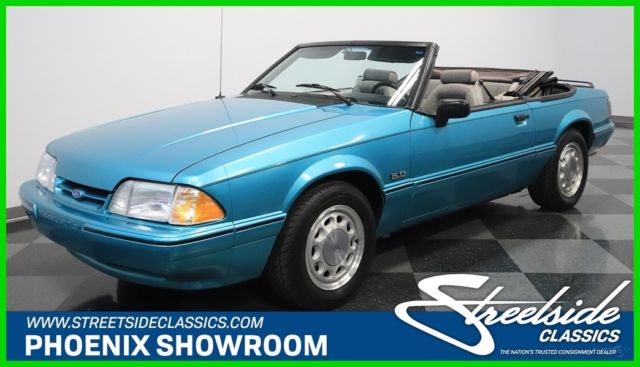 1992 Green Ford Mustang Convertible