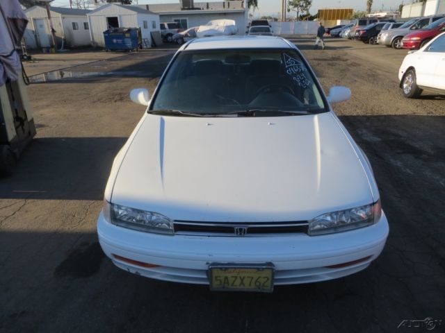 1992 White Honda Accord Sedan