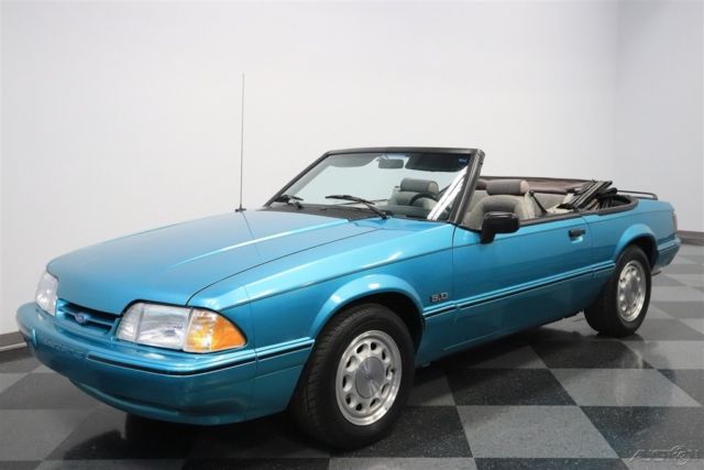 1992 Green Ford Mustang Convertible