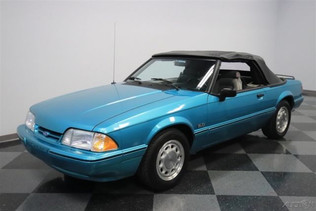 1992 Green Ford Mustang Convertible