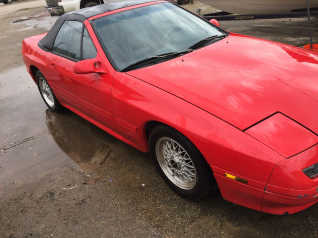 1992 Red Mazda RX-7 Convertible