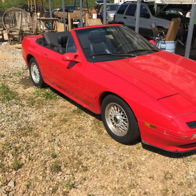 1992 Red Mazda RX-7 Convertible