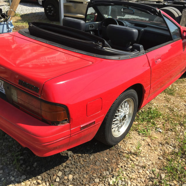 1992 Red Mazda RX-7 Convertible