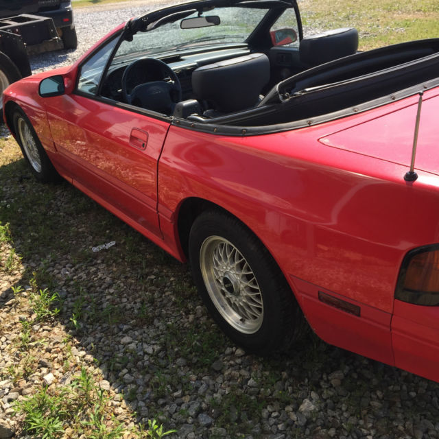 1992 Red Mazda RX-7 Convertible