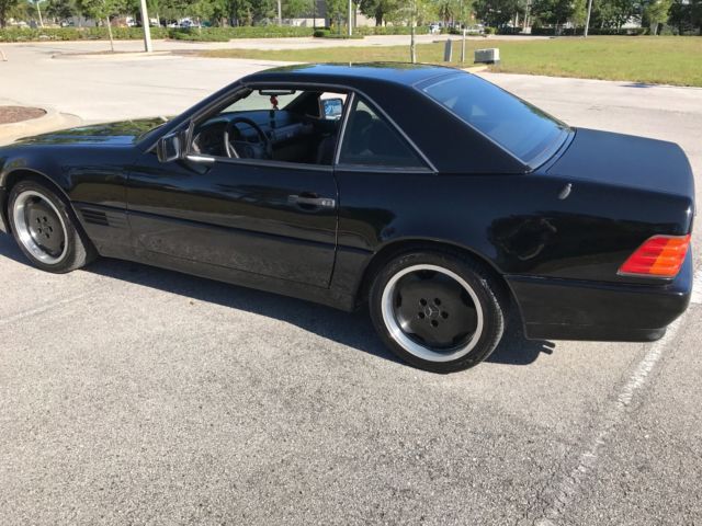 1992 Black Mercedes-Benz SL-Class Convertible