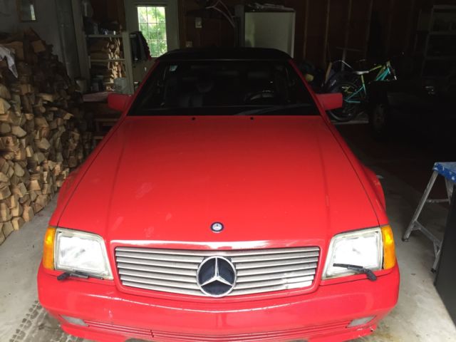 1992 Red Mercedes-Benz 300-Series Convertible