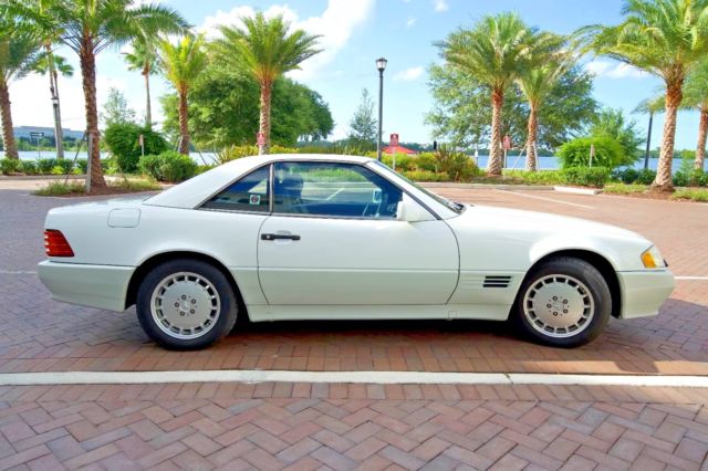 1992 White Mercedes-Benz SL-Class Convertible
