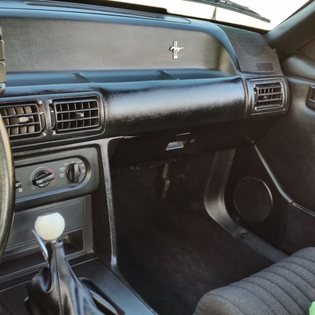 1992 White Ford Mustang Convertible