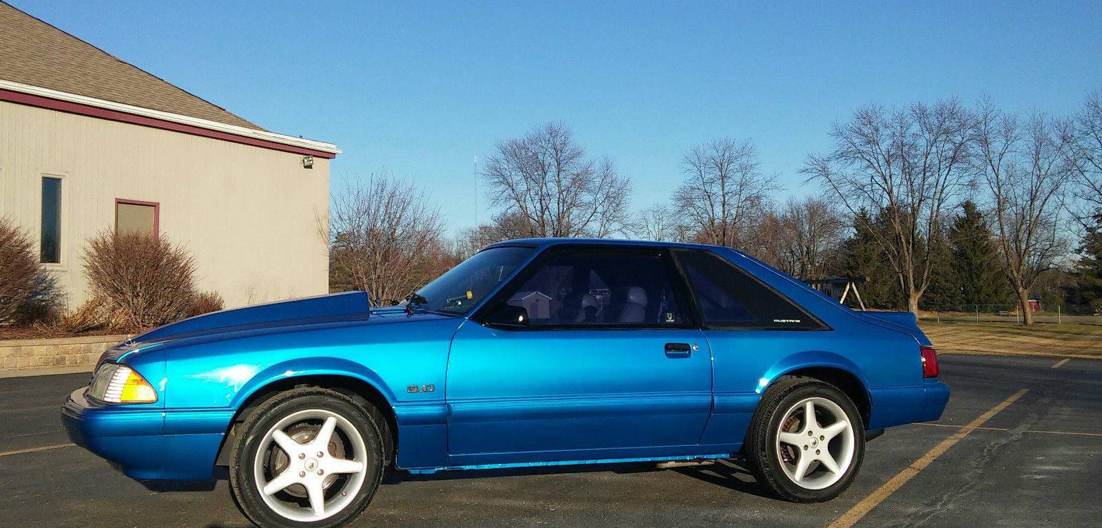 1992 Atlantic Blue Ford Mustang Hatchback