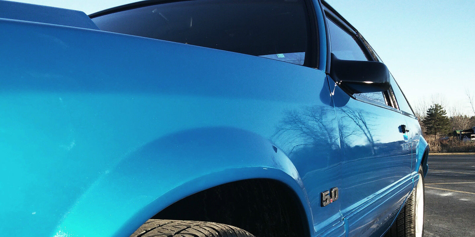 1992 Atlantic Blue Ford Mustang Hatchback