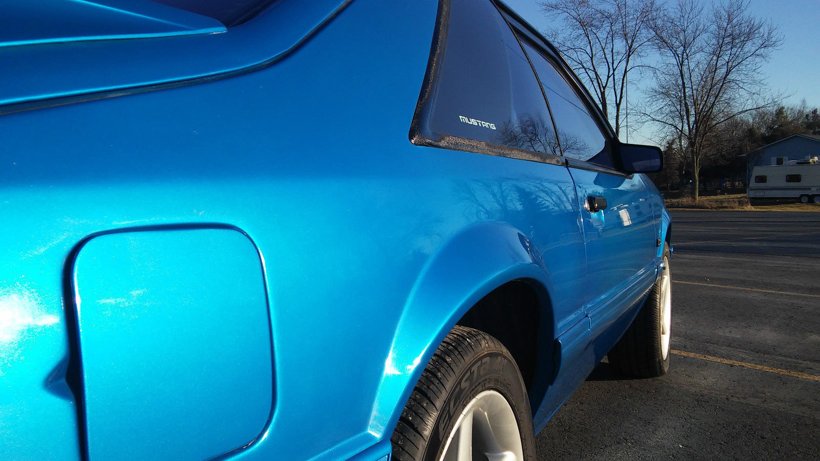 1992 Atlantic Blue Ford Mustang Hatchback