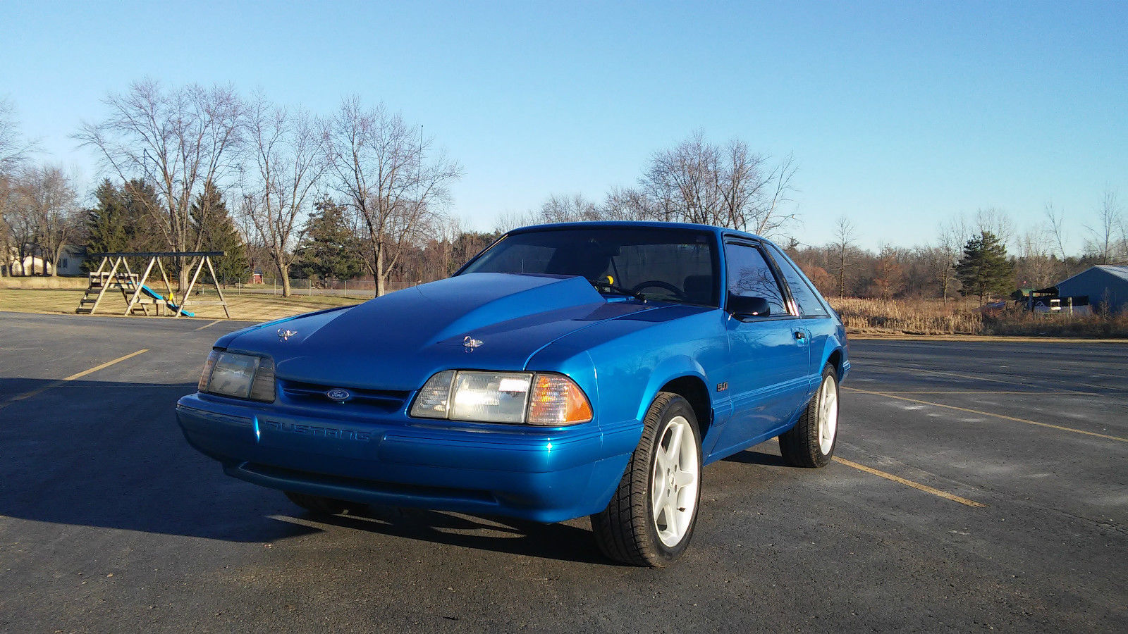 1992 Atlantic Blue Ford Mustang Hatchback