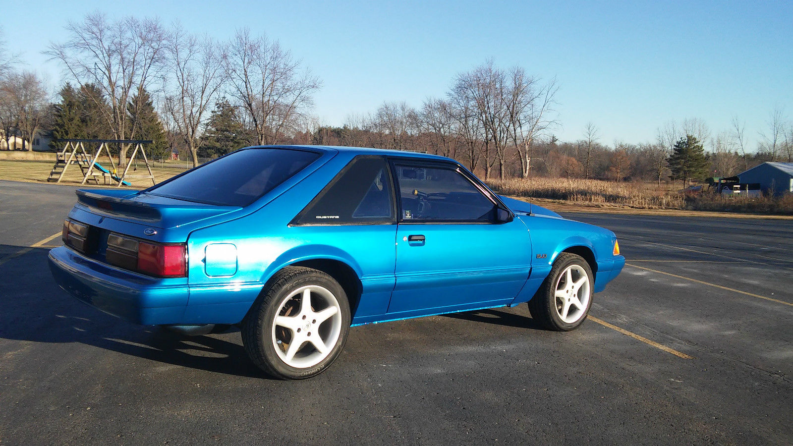 1992 Atlantic Blue Ford Mustang Hatchback
