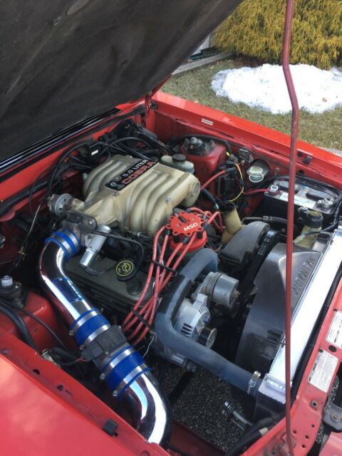 1992 Red Ford Mustang Coupe