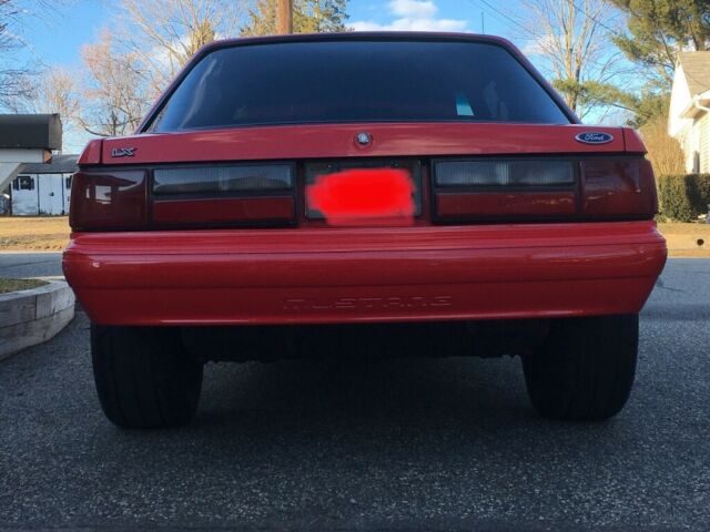 1992 Red Ford Mustang Coupe