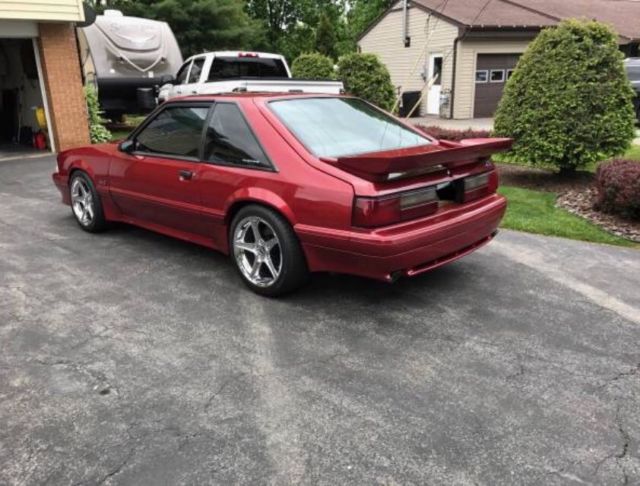 1992 Ruby Red Ford Mustang Hatchback