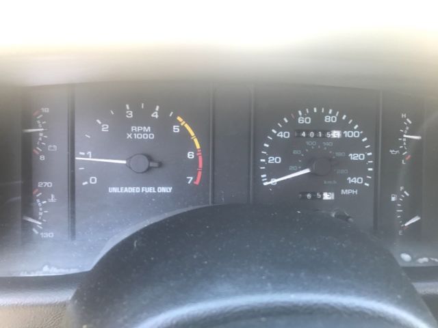 1992 White Ford Mustang Hatchback