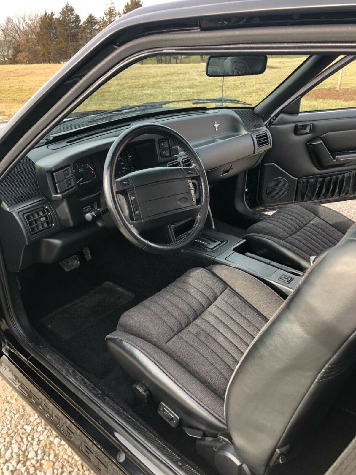 1992 Black Ford Mustang