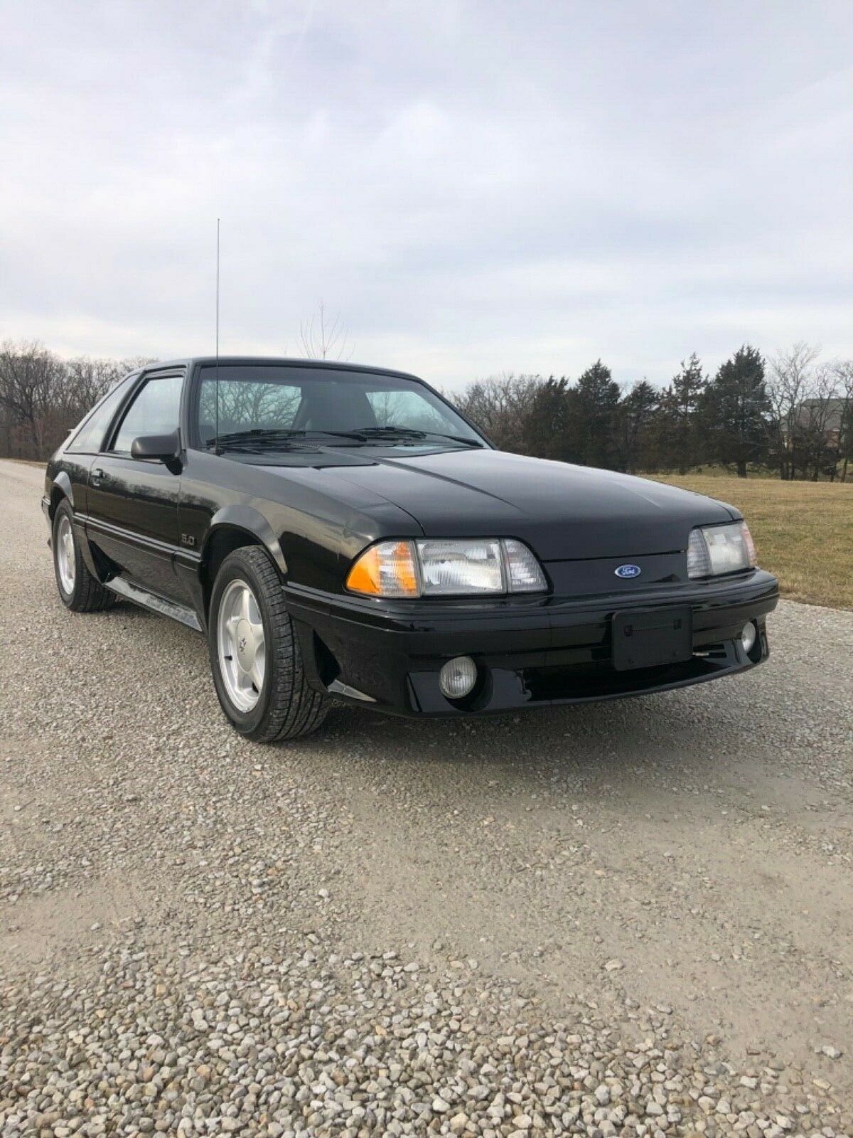 1992 Black Ford Mustang