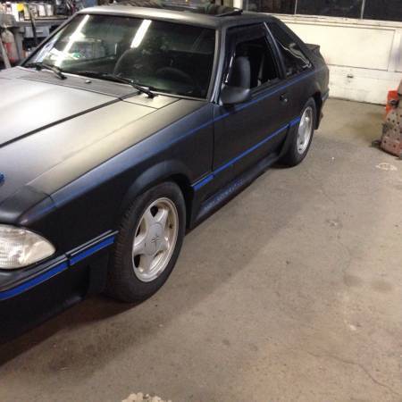 1992 Black Ford Mustang Hatchback