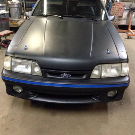 1992 Black Ford Mustang Hatchback