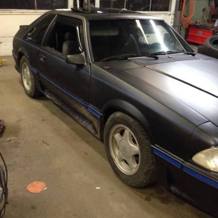 1992 Black Ford Mustang Hatchback