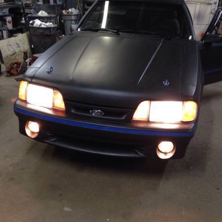 1992 Black Ford Mustang Hatchback