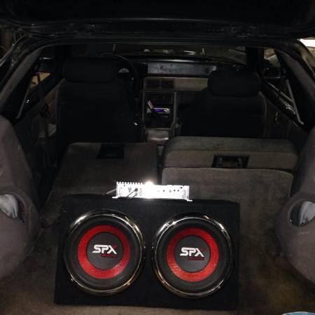 1992 Black Ford Mustang Hatchback