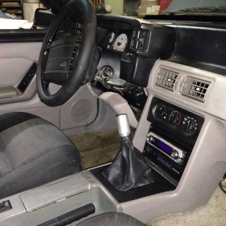 1992 Black Ford Mustang Hatchback