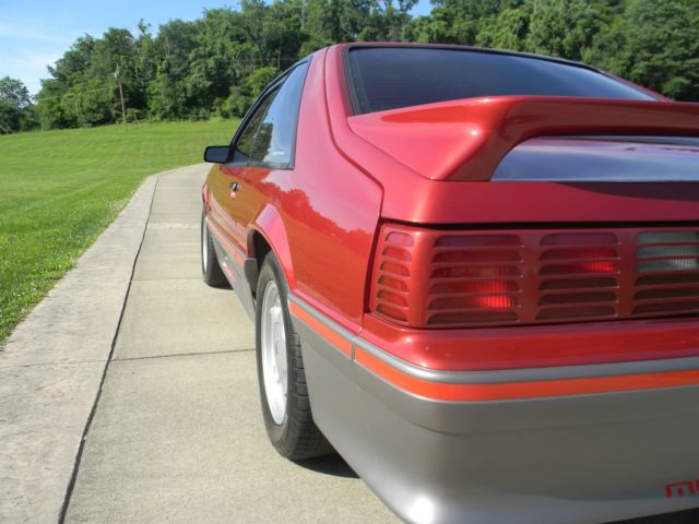 1992 Wild Strawberry Ford Mustang Hatchback