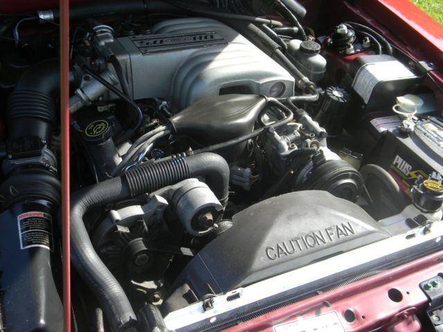 1992 Wild Strawberry Ford Mustang Hatchback