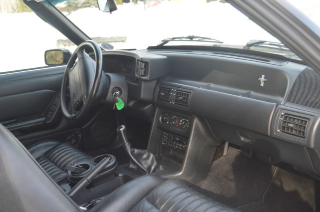 1992 Blue Ford Mustang Convertible