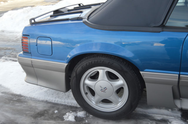 1992 Blue Ford Mustang Convertible