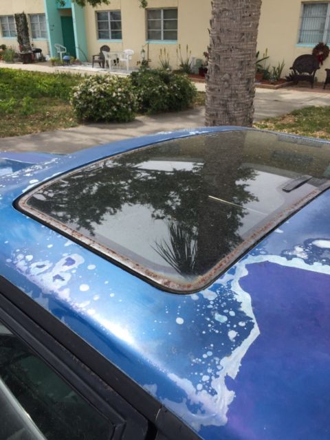 1992 Blue Ford Mustang Hatchback