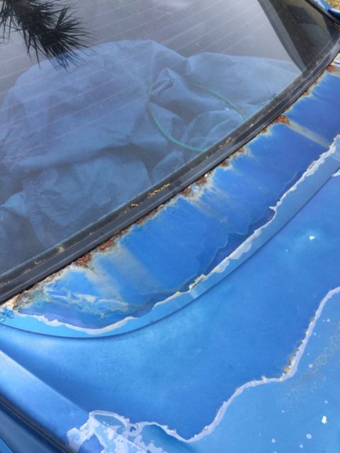 1992 Blue Ford Mustang Hatchback