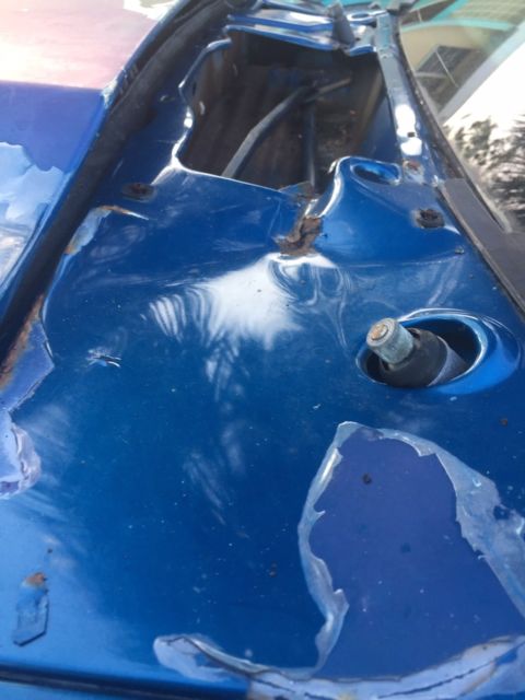 1992 Blue Ford Mustang Hatchback