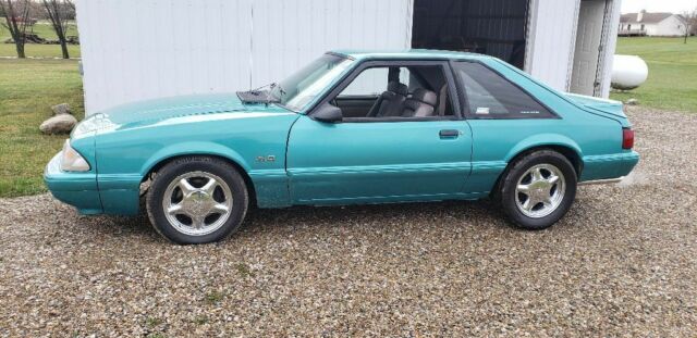 1992 Green Ford Mustang Hatchback