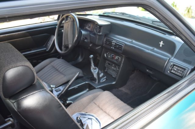 1992 Green Ford Mustang Hatchback