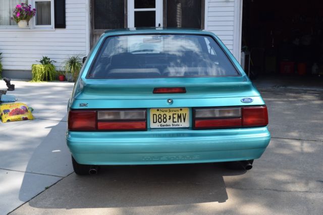 1992 Green Ford Mustang Hatchback