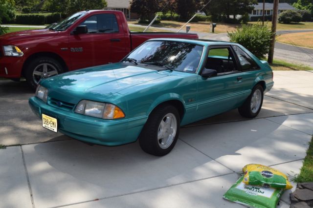 1992 Green Ford Mustang Hatchback